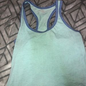 Blue sports tank top